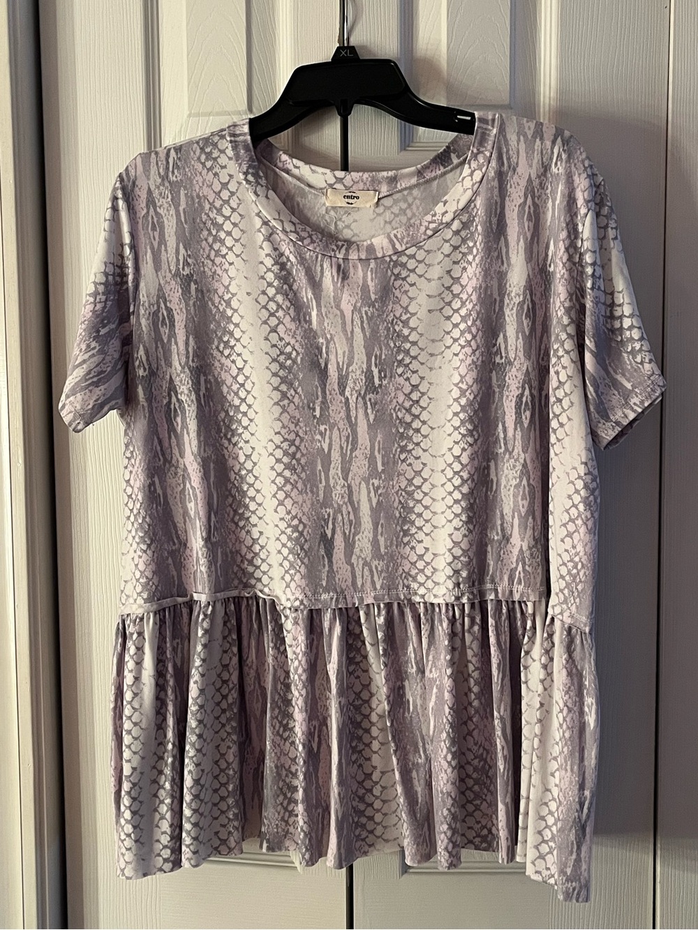 Snake print Entro babydoll top